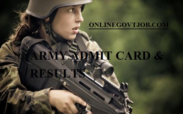 Trivendrum Army Bharti Admit Card
